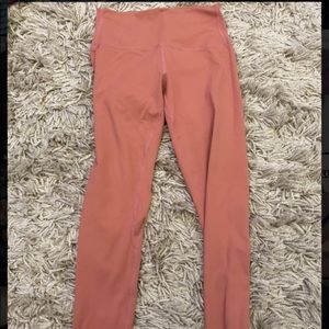 peach lulu lemon leggings